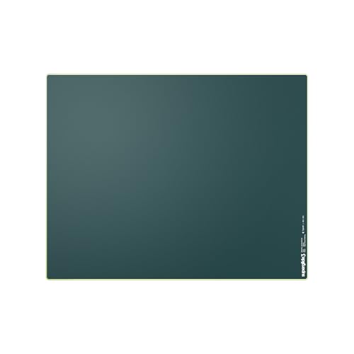 Image of Pulsar Gaming Gears Superglide Pad v3 Type-S - Alumino-Silicate Glass Gaming Mouse Pad, Soft R-Edge, Anti-Slip Silicone Base 420mmx330mm (L, Green)