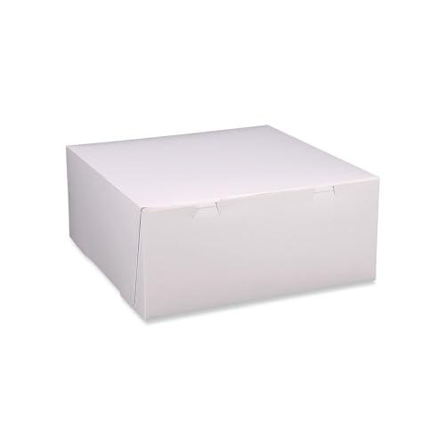 Southern Champion Tray Standard White Bakery Boxes 12x12x5, 100 Count