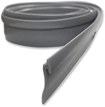 Gordon Glass® Angled Gray Vinyl for Framed Shower Door Drip Rail - 36" Long , Framed Shower Door Bottom Sweep, Made in USA.