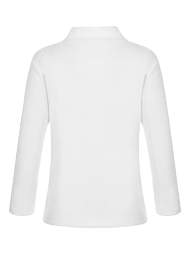 Kids Boys Girls Turtleneck Thermal Underwear Tops Basic Solid Color Long Sleeves Cotton T-Shirts Undershirts2