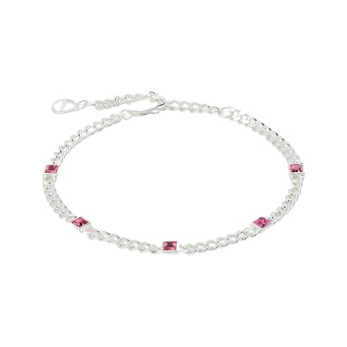 Image of Alex and Ani September Birthstone Sapphire Curb Chain Bracelet