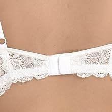 Image of UNITRUST Designer Women's Bra and Panty Set Lace Push Up Solid Lingerie Set
