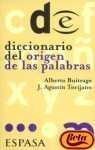 Diccionario del Origen de Las Palabras 8423992497 Book Cover