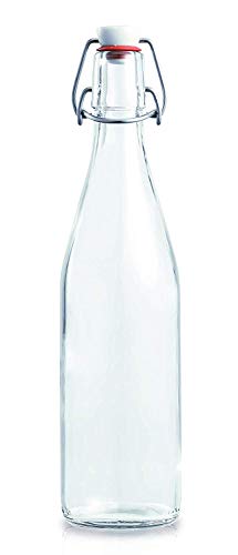 Le Parfait La Botella 4108 a la frescura con Tapa Transparente de Cristal/Blanco 0.5 L de 48 mm