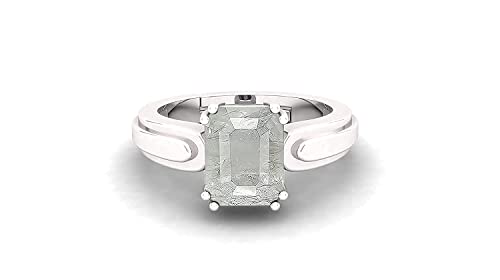 Bague saphir blanc naturel 10,25 carats argent, cadeau de prestige unique - 3