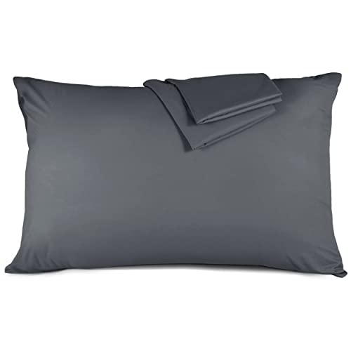 Hafaa Pillow Cases 2 Pack Brushed Microfiber Plain Pillow Cases with Envelop Closure, Wrinkle & Fade Resistant Pillow Cover