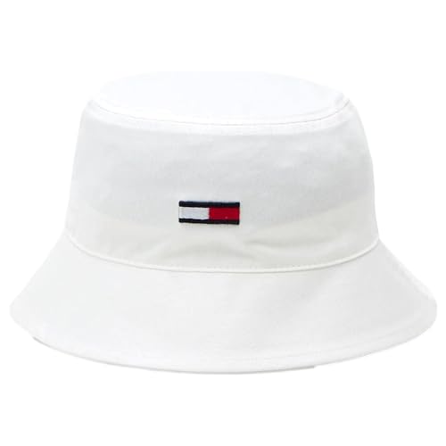 Tommy Jeans Tjm Flag Bucket Hat Hüte, Herren, Weiß (White), Os