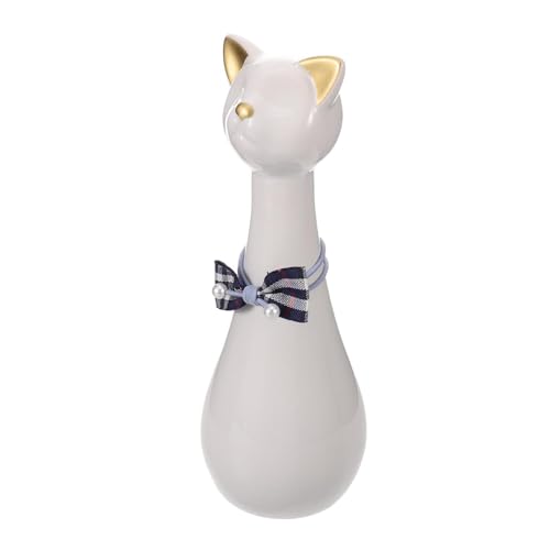 Toyvian Urne Funéraire en Céramique Blanche de Chat Joint Étanche, Petite Boîte à Cendres pour Animaux de Compagnie, Urne Commémorative Portable pour Chats et Chiens, Souvenir Respectueux