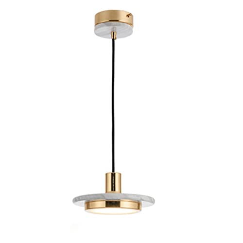 Lampe suspendue en marbre nordique réglable pour îlot de cuisine et salon