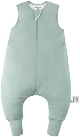 Rayon Made from Bamboo Toddler Sleep Sack with Feet 6-12 Months 1.0 Tog Ultra Soft Toddler Sleeping Sack Baby Sleep Bag Walker Quilted Wearable Blanket with Legs 2-Way Zipper Lightweight