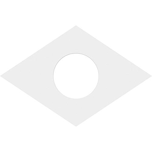 Image of Ekena Millwork CMP20X13DD-06000 Diamond Architectural Grade PVC Contemporary Urethane Ceiling Medallions 20 inchW x 13 3 /8 inchH x 6 inchID x 7 inchC x 1 inchP