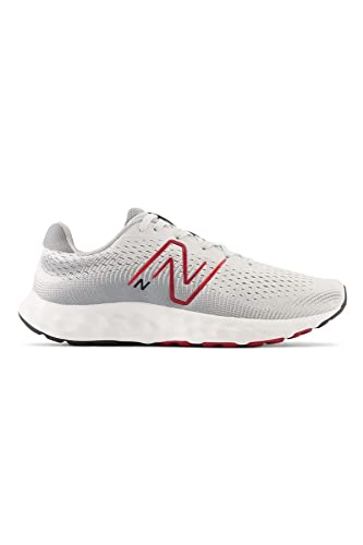 New Balance Men's 520 V8 Running Shoe, Grey/Red, 11.5