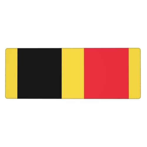 Clavier et tapis de souris motif drapeau de la Belgique (80 x 30 cm) pour jeux et bureau.