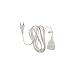 Produktbild Zenitech Verlängerungskabel, 6 A, HO3VVH2F, 2 x 0,75, Weiß, 5 m