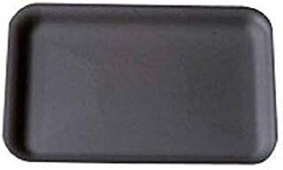 CKF 2SBK, #2S Black Foam Meat Trays, Disposable Standard Supermarket Meat Poultry Frozen Food Trays, 500-Piece Bundle
