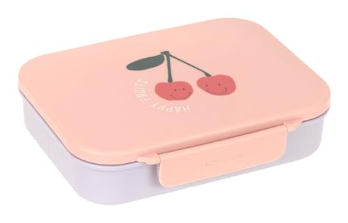 LÄSSIG Bento Lunchbox Happy Fruits Cherry rosa