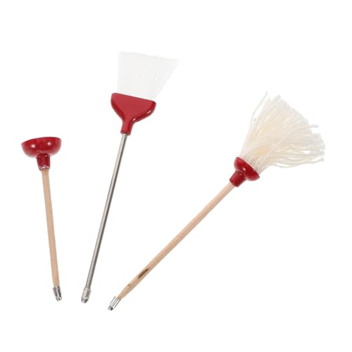 Toddmomy Realistic Miniature Cleaning Tools 1 Set of Mini Mop Broom for Dollhouse Decor Sturdy Easy-to-Clean Cleaning Set