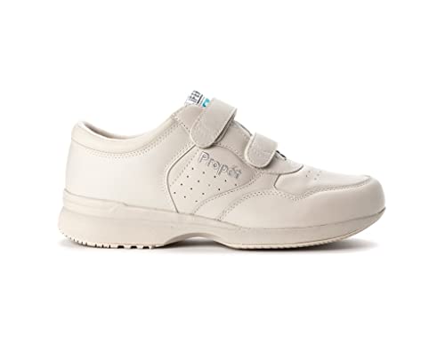 Image of Propet Mens LifeWalker Strap Slip On Walking Walking Sneakers Shoes - Off White
