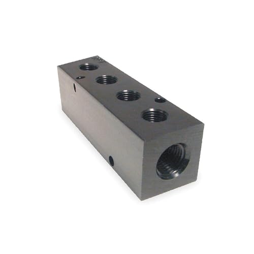 PNEUMADYNE INC M30-375-4 Manifold,1/2 In Inlet,4 Outlets,Alum