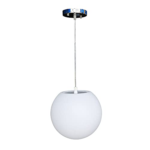 Lámpara colgante de techo blanca nórdica mini con pantalla de metal para bombilla E27