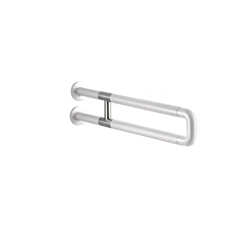 Preisvergleich Produktbild Badlifter des Alten Mannes, barrierefreies WC-Klapphandlauf, Gestell deaktiviert, rutschfeste, bruchsichere Griffleiste GBYGDQ (Color : White, Size : 60cm×13.5cm)