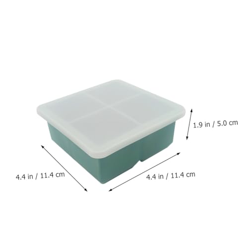Alipis 2Pcs Silicone Ice Cube Tray con Tapa miniatura 5