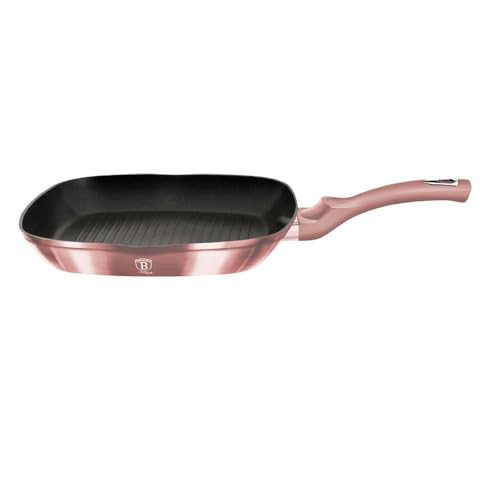 Berlinger Haus I-Rose Edition Grill pan, 28 cm, I-Rose Edition BH/6027 rosa acciaio inossidabile 18/8