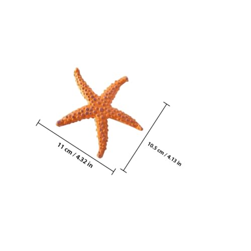 VALICLUD 6個 耐摩耗性プールおもちゃ 点 用海星海洋模型 リアルな海洋生物ディスプレイ 水槽背景装飾やお風呂遊びに