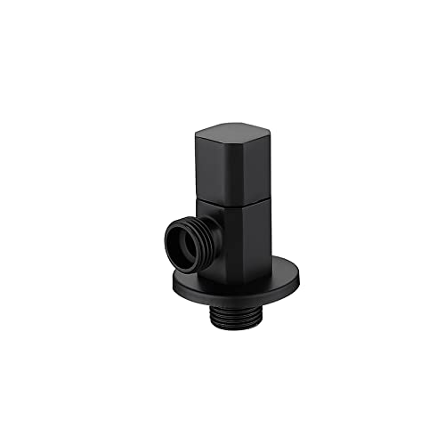 Vanne d'angle noire G1/2 pour sécuriser l'eau du balcon et de la douche - 2