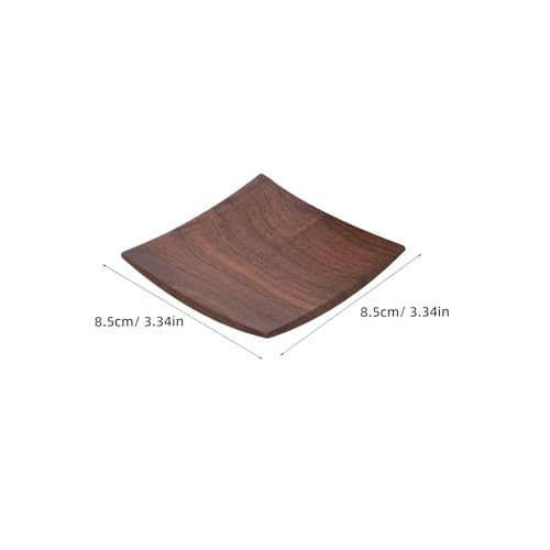 Sous-verres carrés en bois de noyer COLLBATH résistant à la chaleur