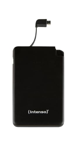 Intenso Powerbank S5000 Slim externes Ladegerät (5000mAh, für Smartphone/Tablet PC/MP3 Player/Digitalkamera) schwarz
