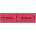 Produktbild Sigel© Gutscheinmarken-Rollen, ¯Wertmarke®, rot, fortlaufend nummeriert, 60x30 mm, 500 Stck, 500 Stck