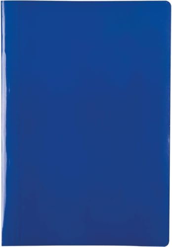 Pasta com Grampo Trilho Ofício, Azul, Pacote com 10 Unidades