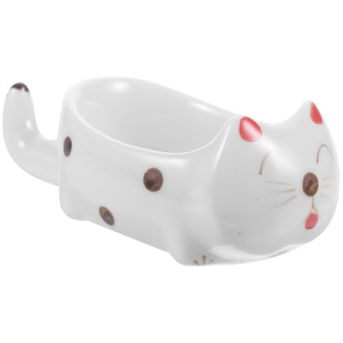 GRIRIW Cat Shaped Spoon Rest Plate Multi Function Appetizer Dish Chopstick Holder for Family Dinners Sushi Snacks Kitchen Parties Bbqs and