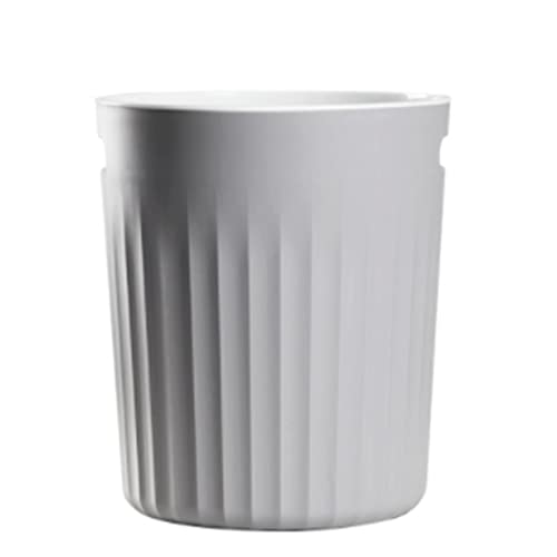 Cubo de basura redondo de 9L ZAW en color gris para organizar el hogar