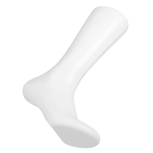 STOBAZA Socks Foot Model Display Stand White Foot Mannequin for Retail Photo Shoots