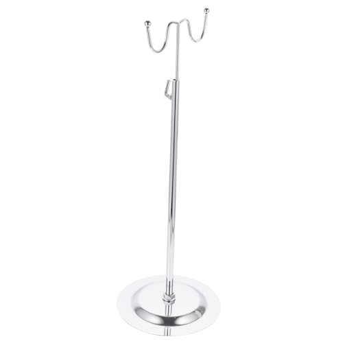 TOVINANNA Handbag Display Rack Stainless Steel Adjustable Height Round Edges Elegant Bag Storage Stand