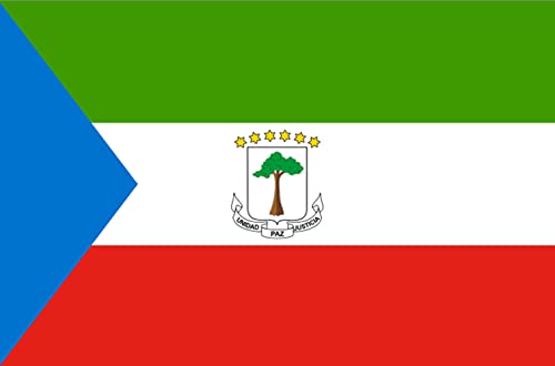 Drapeau Guinée équatoriale (5x3.3cm) - Sticker/autocollant