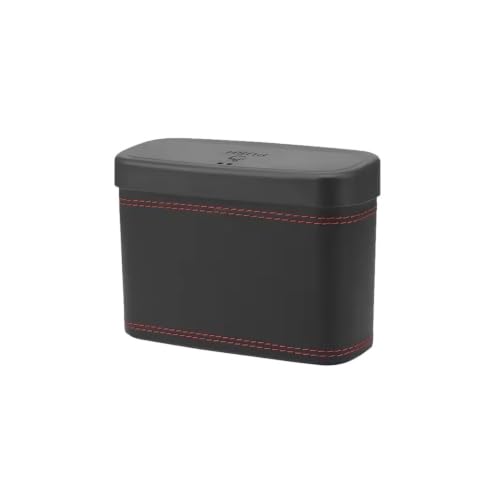 Basurero para coche de cuero PU, organizador colgante universal para el asiento trasero