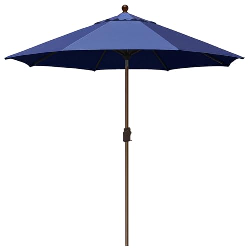 EliteShade USA 10-Year-Non-Fading 9Ft Market Umbrella Patio Umbrella Outdoor Table Umbrella with Ventilation, Navy Blue