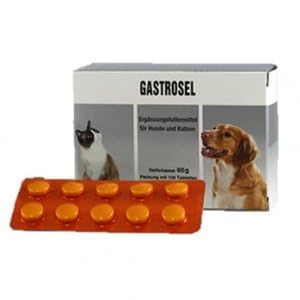 Selectavet Gastrosel | Doppelpack | 2 x 100 Tabletten | Ergänzungsfuttermittel für Hunde und Katzen | Zur Unterstützung der physiologischen Verdauung | Mit Magnesiumoxid und Kaolinit