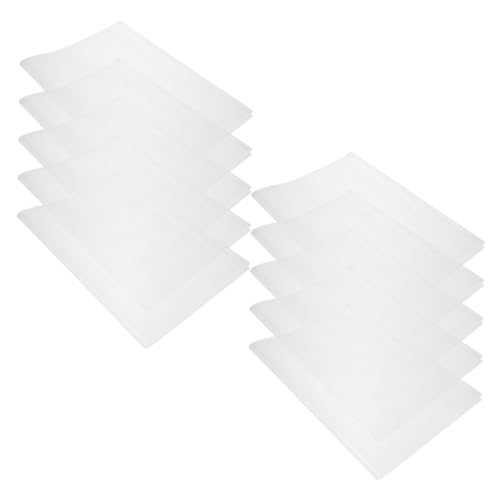 HOMSFOU 20pcs Transparent Notebook Covers Anti-Scratch Book Sleeve Protectors for Notebooks Design for Students and Libraries