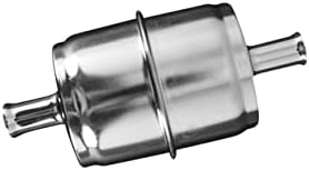 CiaoYi GF61M 3/8 Iron Inline Fuel Filter 30 Micron (1 PACK) For Chevy, Ford Mustang, F150, Dodge, Jeep, Wrangler, BF1052 fits Case 580K/SK/L 570LXT 590 580 Super L 580 Super L 580SE 590