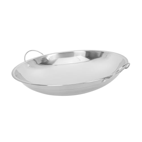 Gatuida Olla Inoxidable para Cocina Diaria Sartén Multifuncional con Asas para Cocinar y Recalentar para Hogar y Restaurantes