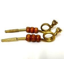 Brass cigratte smoking pipe Set of 2
