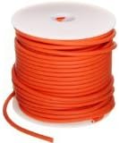 22AWG MILW76D TYPE MW ORANGE STRANDED (7X30) HOOKUP WIRE 100 FOOT ROLL 1000V 80C