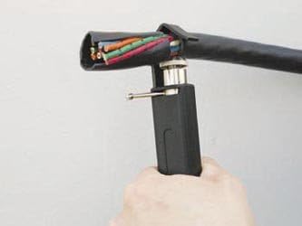 23-Piece 5-1/4-Inch Black Metal Wire Stripper, 6AWG-400 MCM THHN, 600VAC