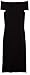 Amazon Brand - Lark & Ro Women's Off the Shoulder Sheath Sweater Dress, Black, Small