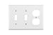 Leviton 001-88021 PLT 2Tog/Dplx Wht