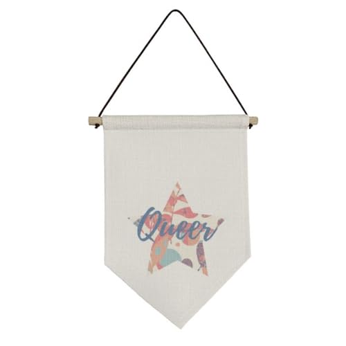 Drapeau en toile avec fleurs automnales pour réchauffer l'ambiance de votre salon